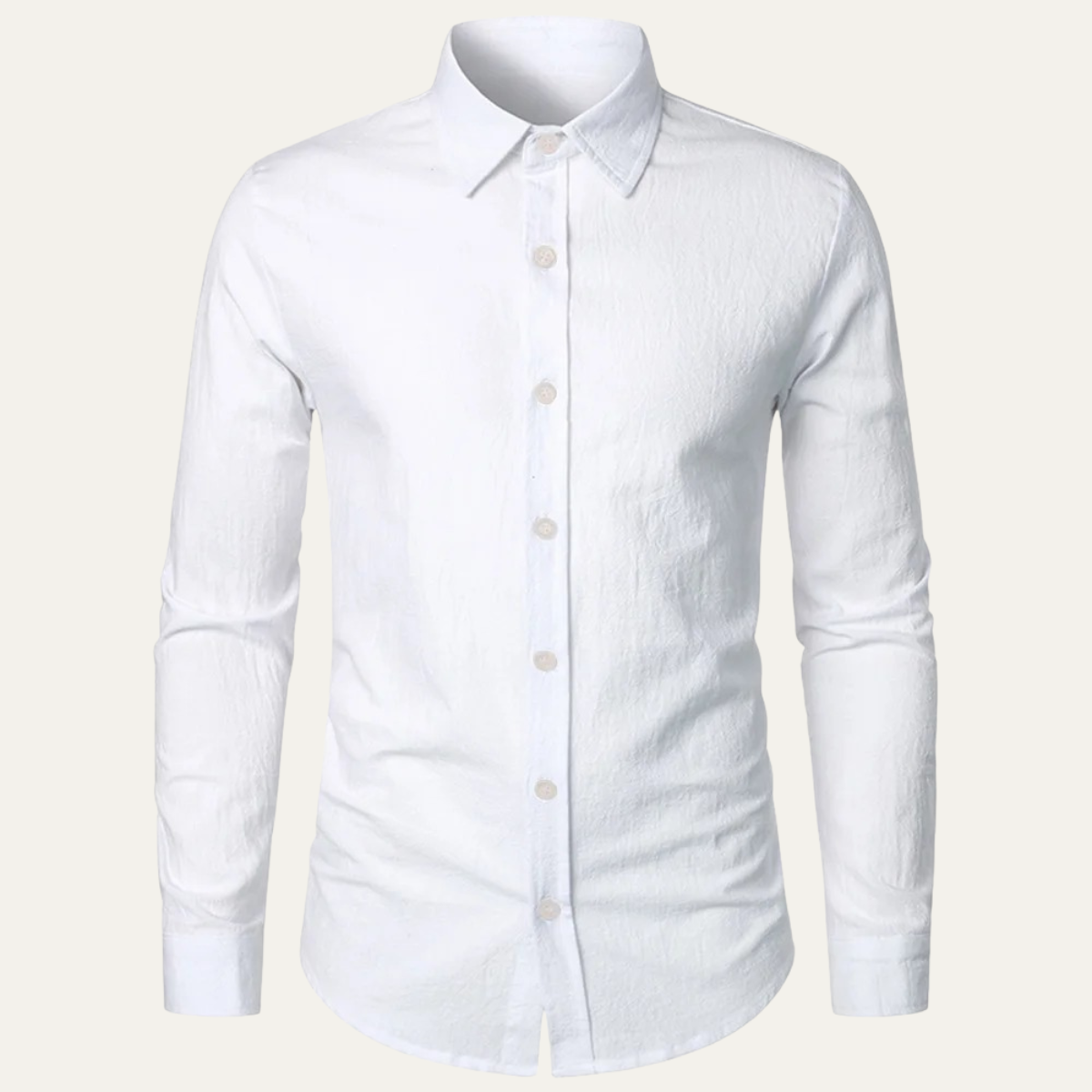 The Levico Men’s Casual Cotton Linen Business Shirt