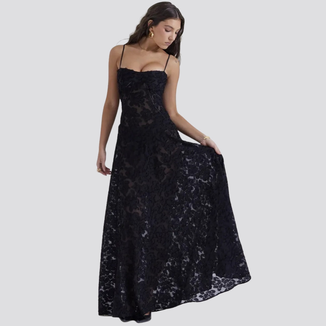 Women's Built Bodice Satin Gown