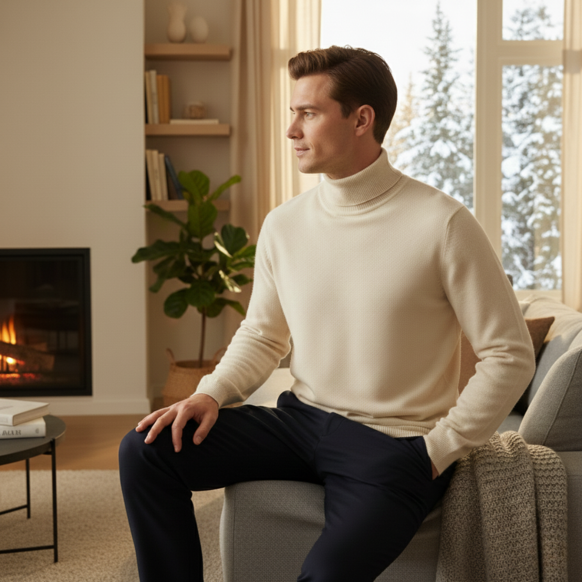The Stonegate Men's 100% Soft Luxury Jumper