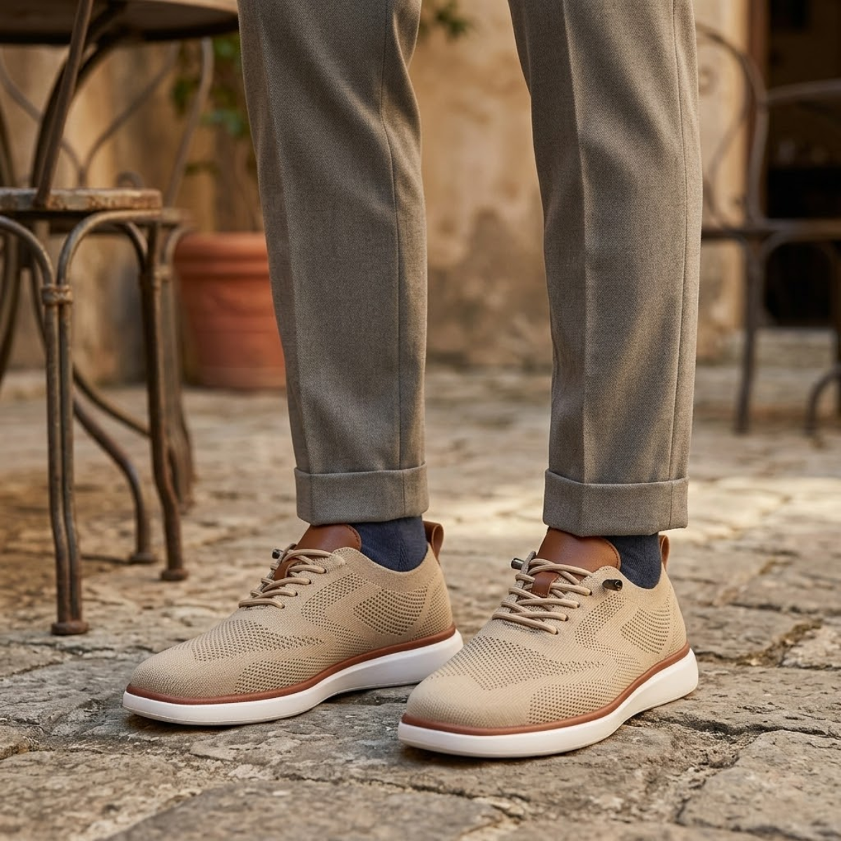 The Annecy Men’s Lightweight Breathable Lace Up Mesh Shoes