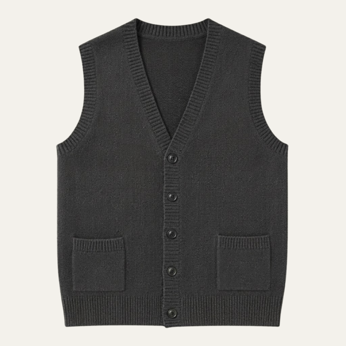 Men’s Smart Casual Button Front Knit Vest