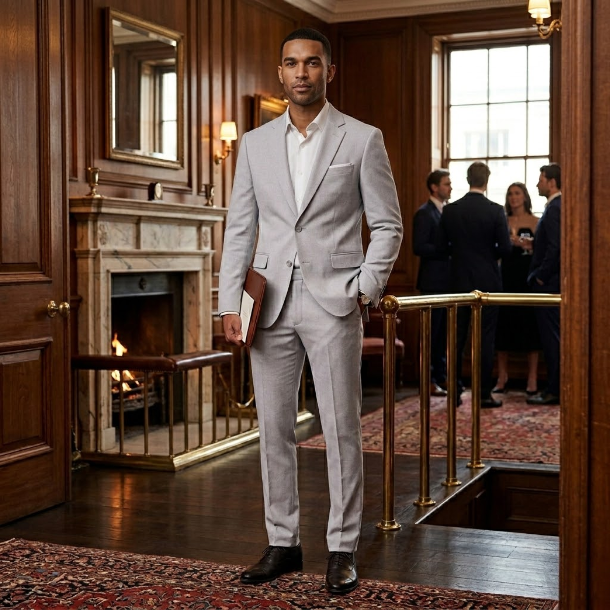 Men’s Two Piece Suit - The Brescia – Slim Fit Blazer and Trousers Formal Set