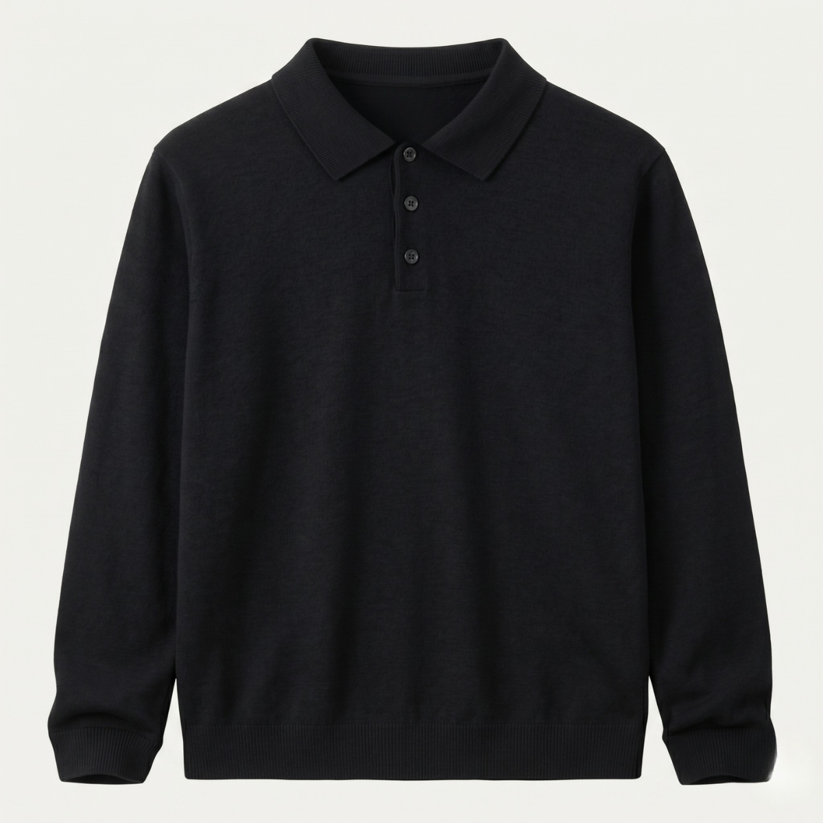 Men’s Merino Wool Knit Smart Casual Polo Jumper