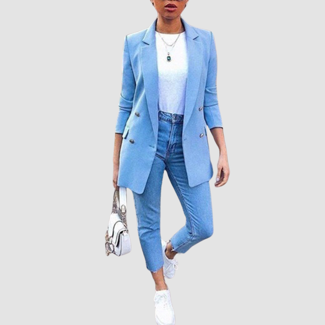 Women's Blazer Cut Past the Hip