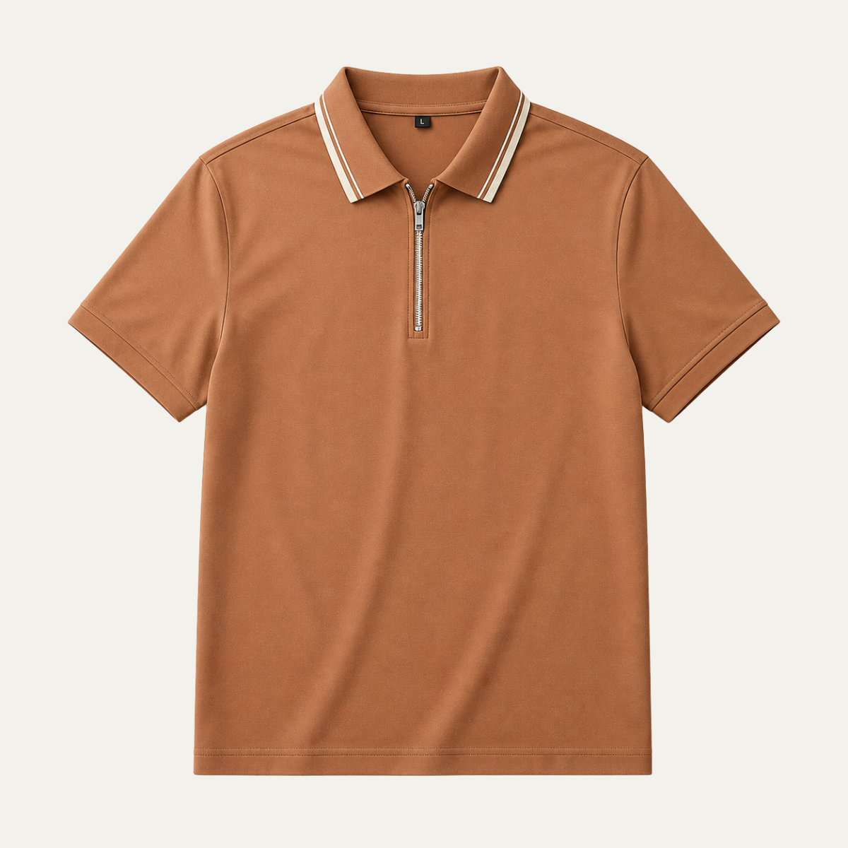The Ridgefield Men’s Modern Quarter Zip Polo Shirt