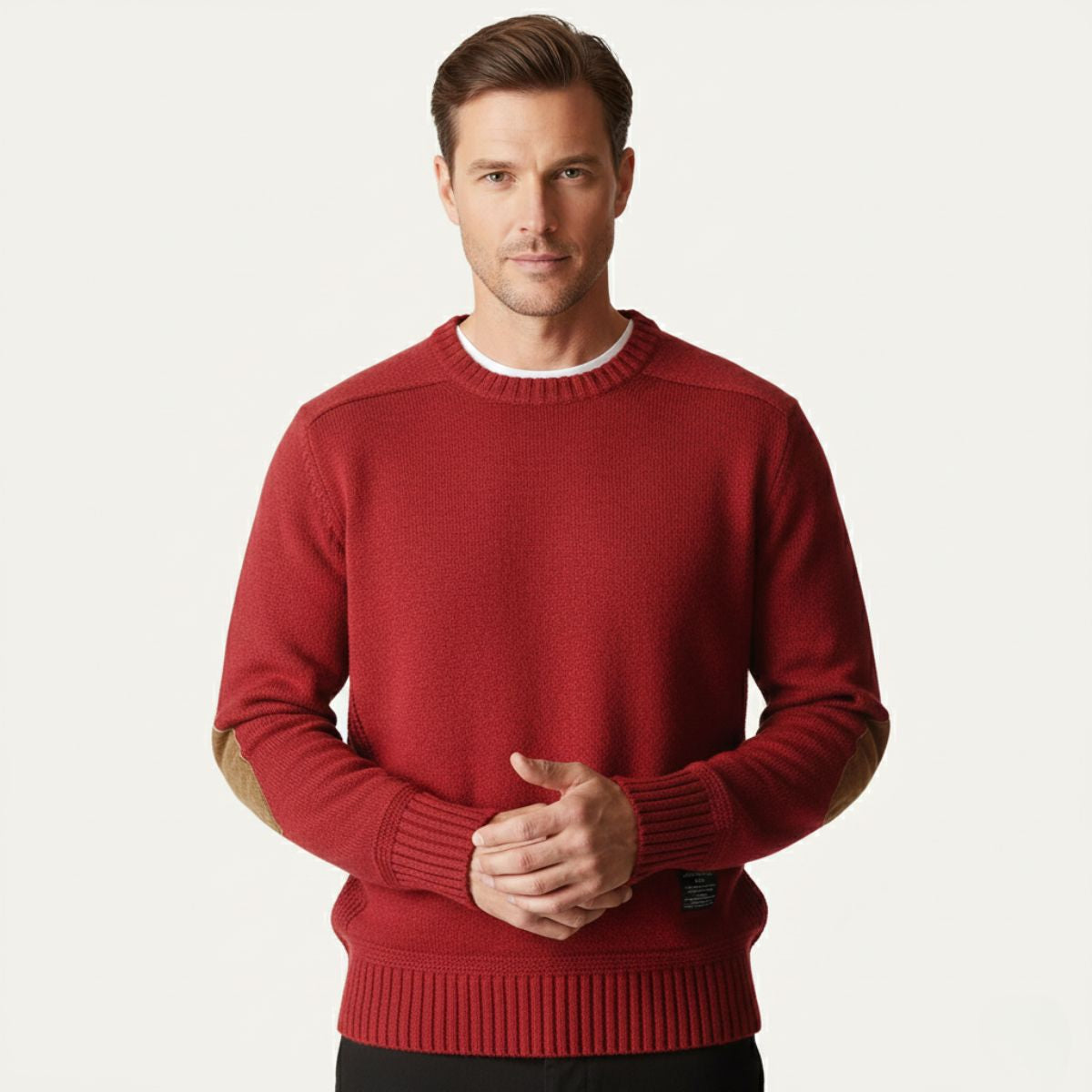 The Briarwood Men’s Oversized Knit Jumpers with Elbow Patches