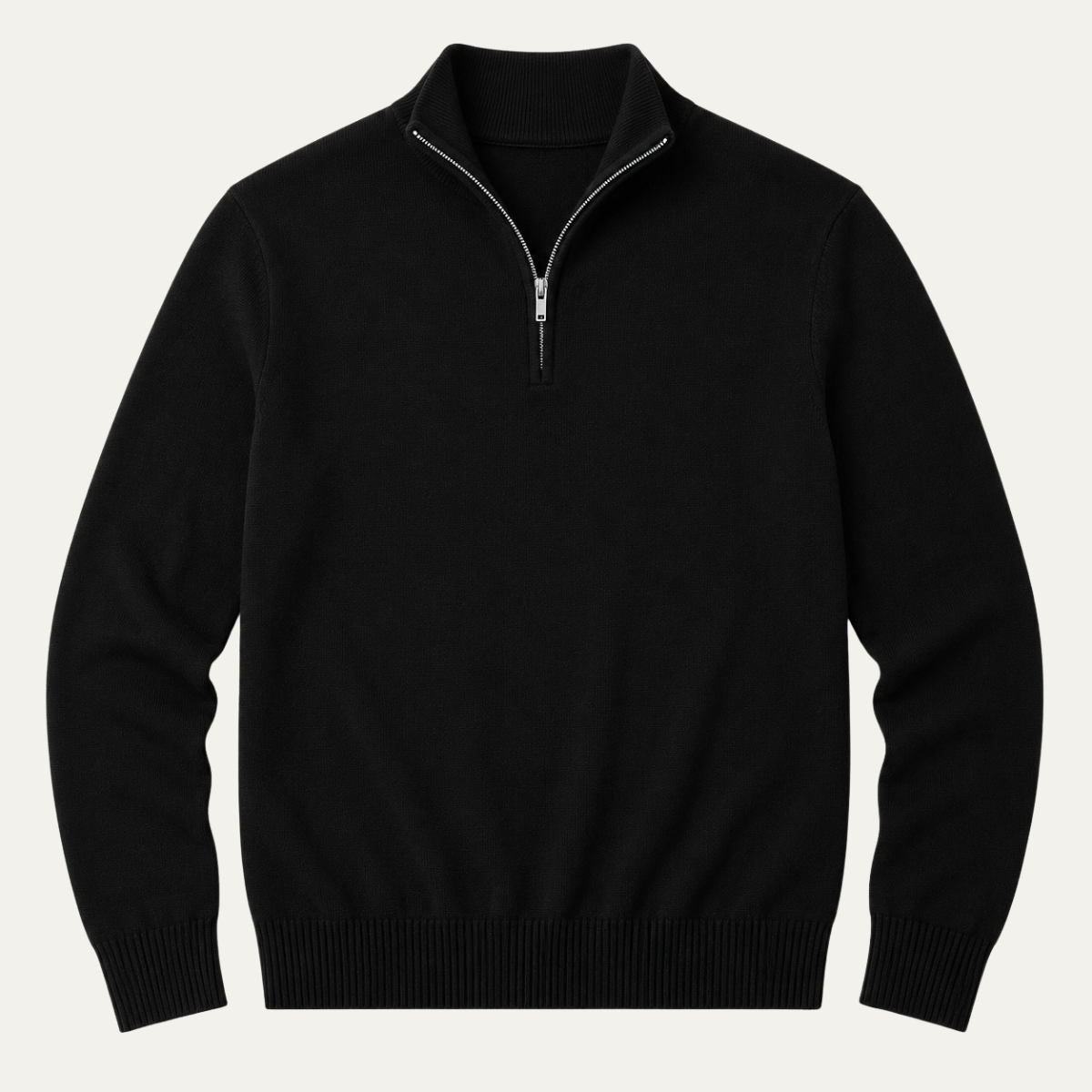 The Como Men's Quarter Zip Mock Neck Jumper