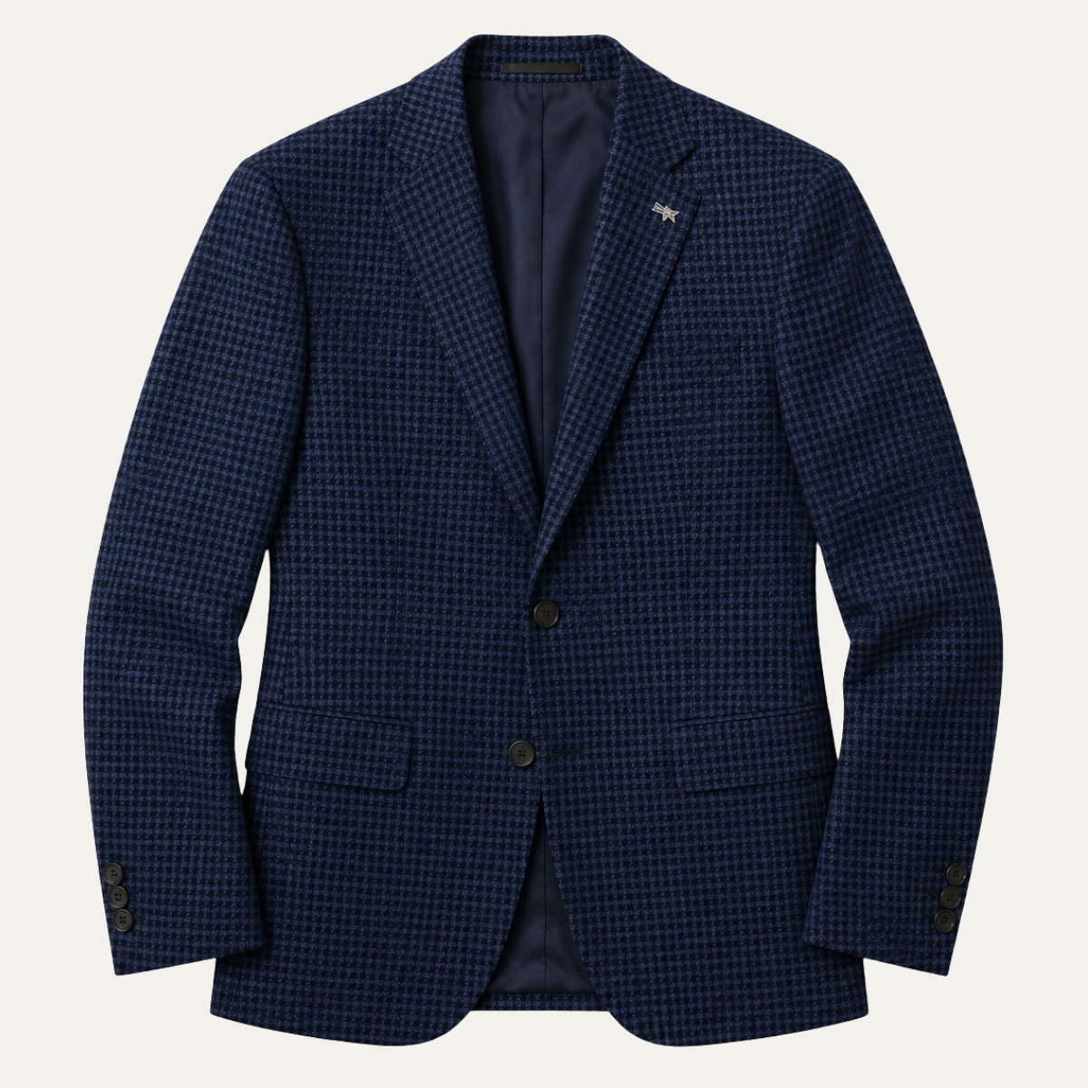 The Henderson Men's Smart Slim Fit Business Blazer - Navy Blue