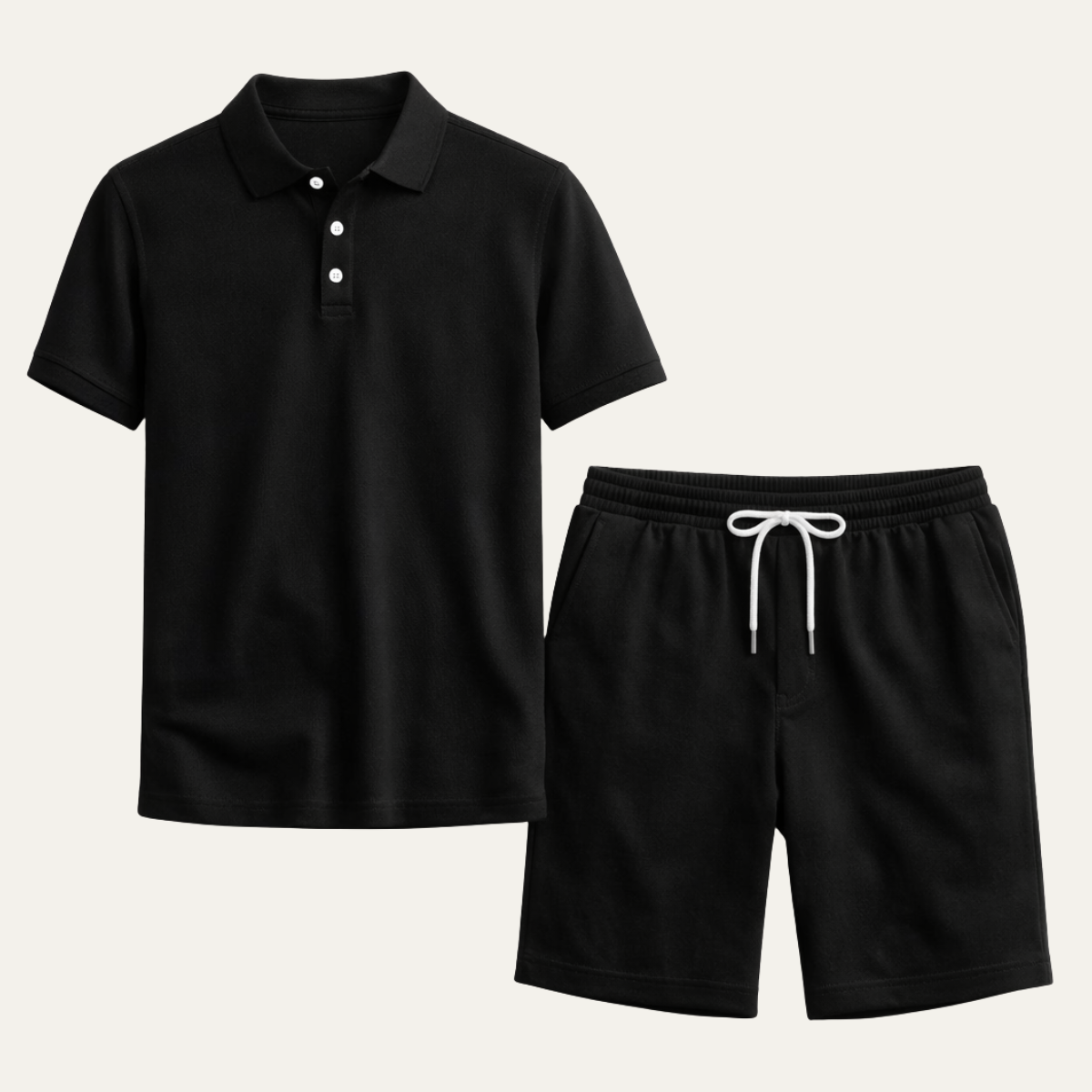 The Conegliano Men’s Summer Polo Shirt and Shorts Set – Casual Two Piece Outfit