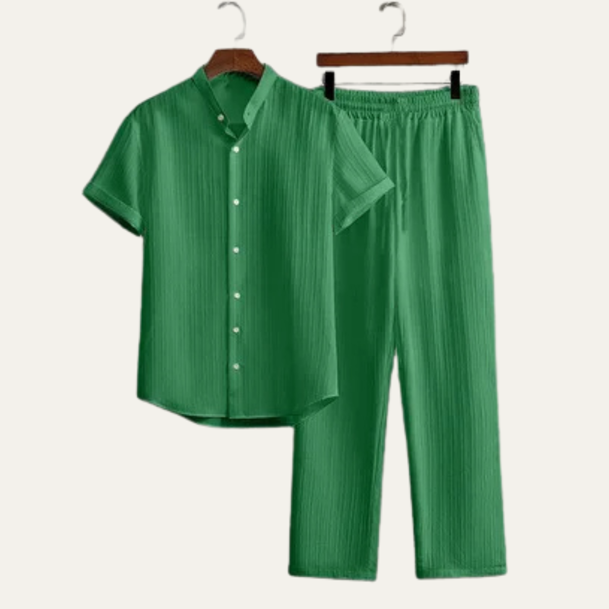 The Pinewater Men’s Linen Summer Trendy Set – Shirt & Trousers