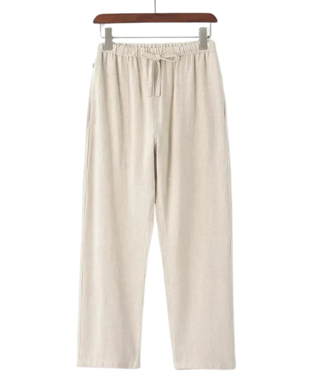 The Hudson Men's Relaxed Fit Linen Drawstring Trousers