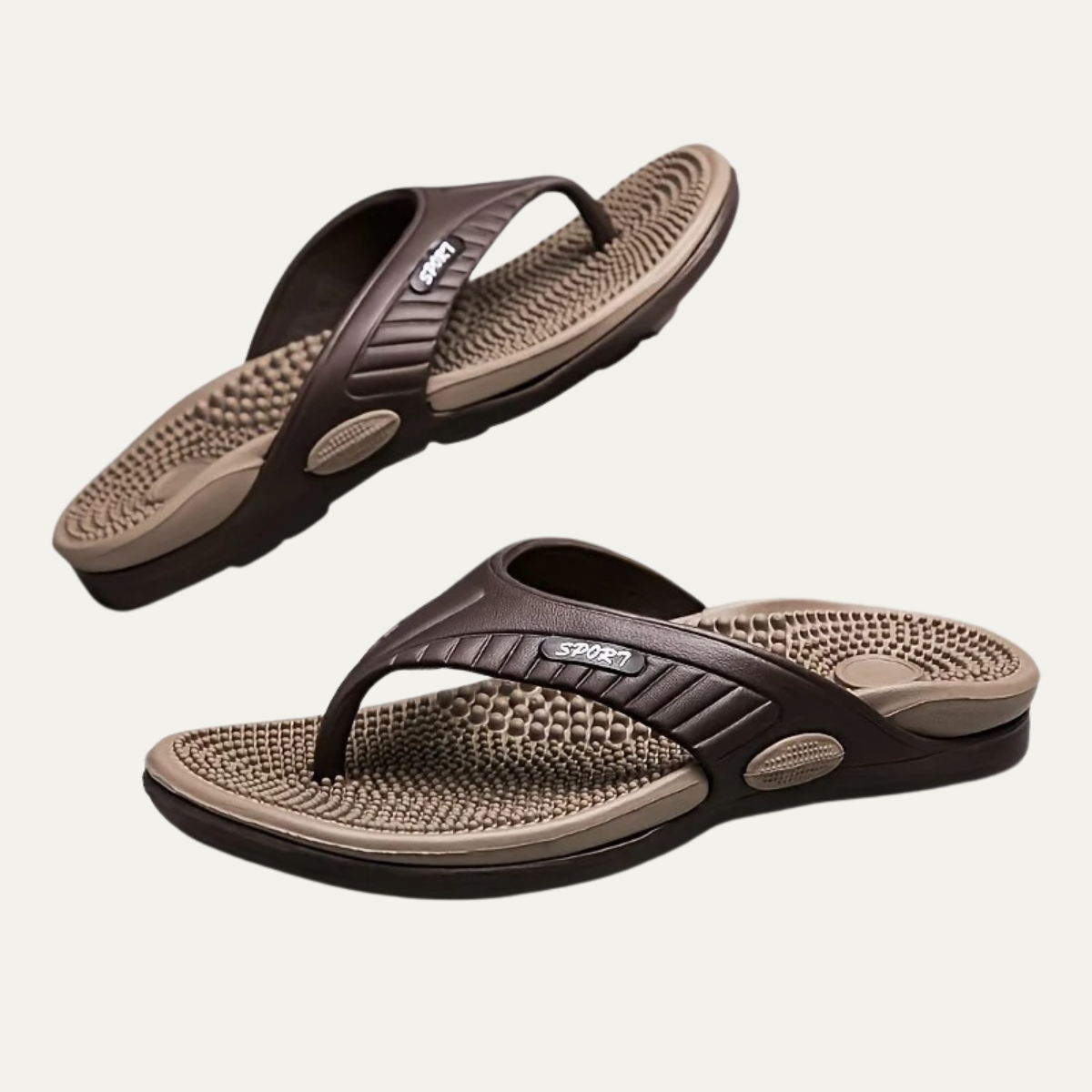 The Nottingham Men’s Non Slip Massage Flip Flops