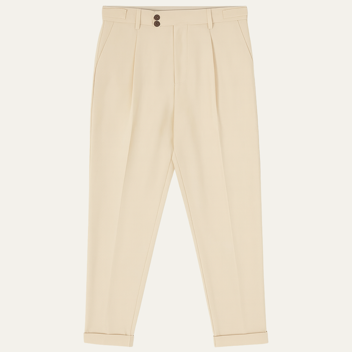 The Dromana Men’s Tailored Smart Slim Fit Pleated Dress Trousers