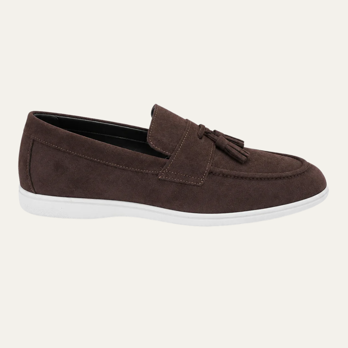 The Prescott Men's Suede Tassel Slip On Loafers - Brown