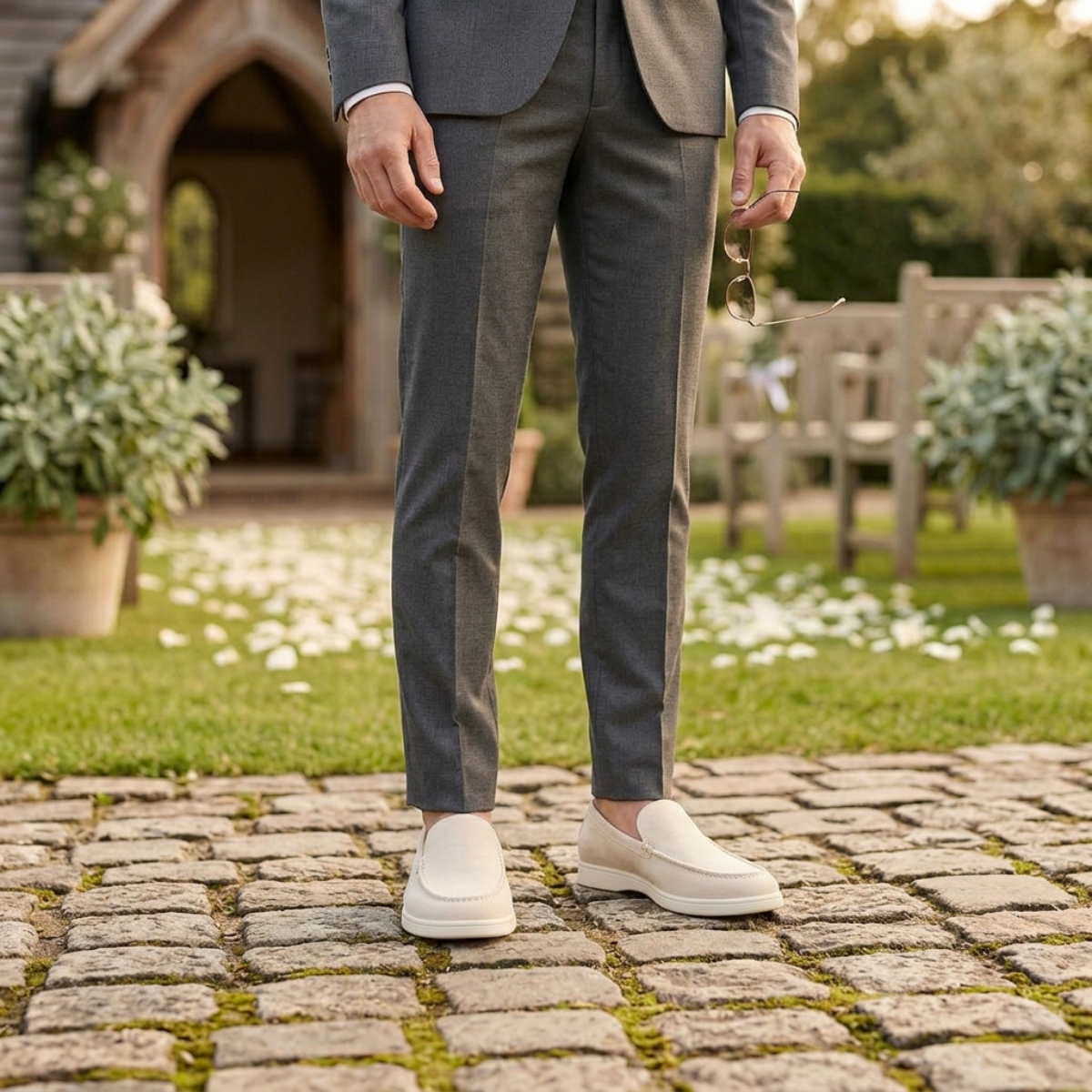The Ashbourne Suede Loafers for Men