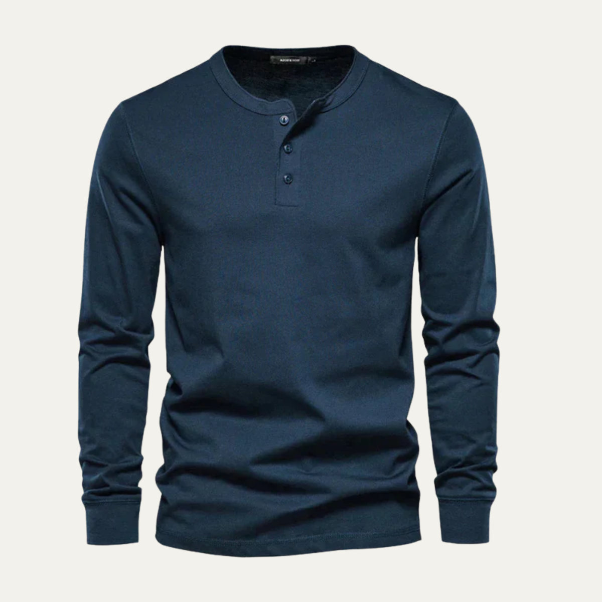The Venice Men's Casual Button Neck Cotton Tee