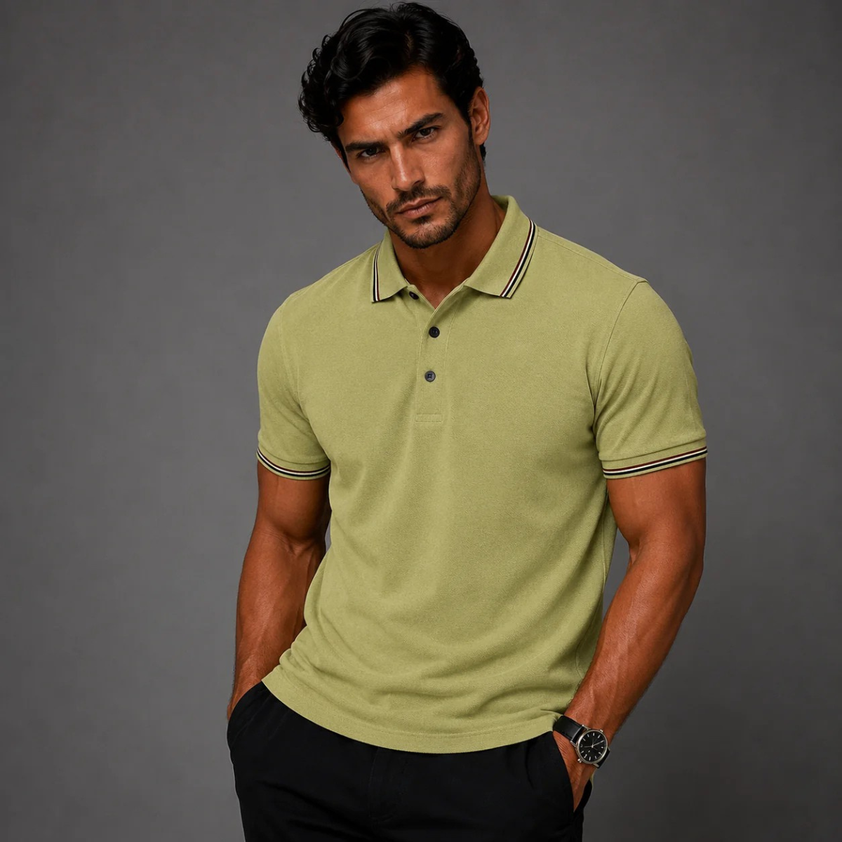 Men’s Stylish Cotton Polo Shirt - The Avellino