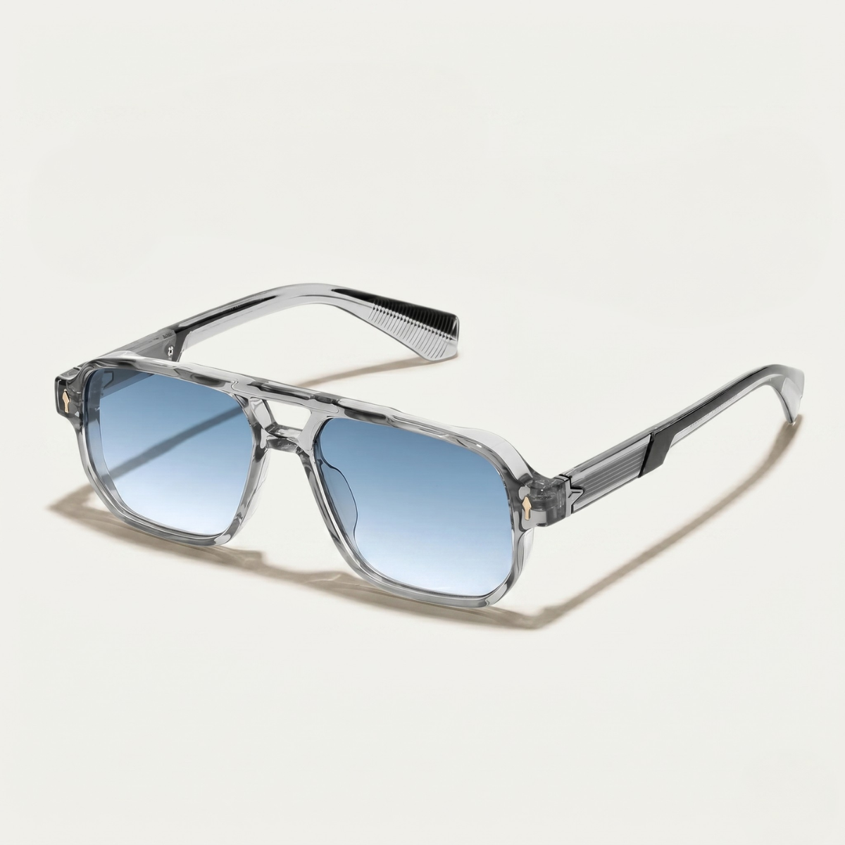 The Portsmouth Men's Transparent Square Sunglasses