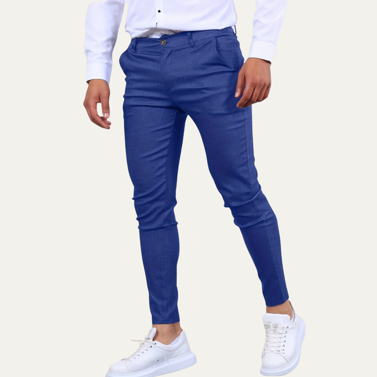 Men’s Slim Fit Casual Stretch Chino Trousers