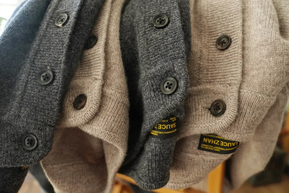 The Richmond Men's Button Neck Henley Knit Jumper