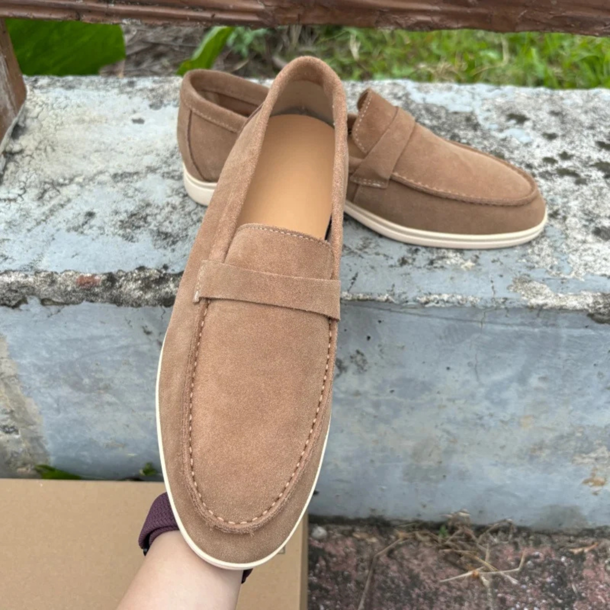 The Sydney Men’s Soft Sole Suede Leather Slip On Loafers