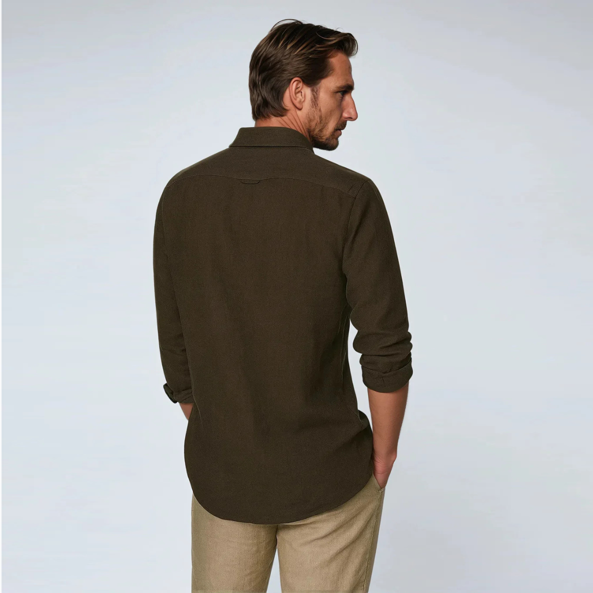The Matera Men's Premium Linen Button Up Shirt