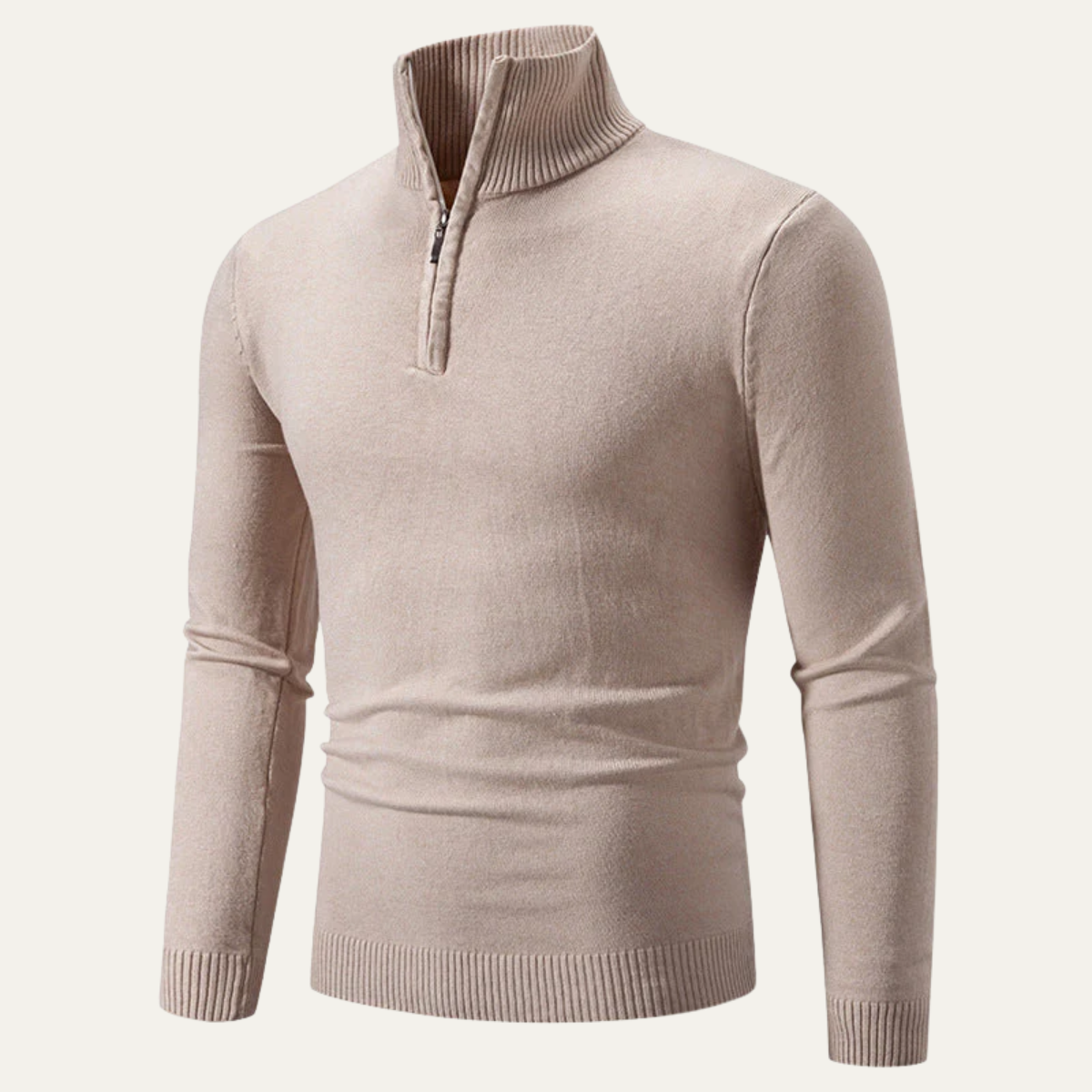 Men’s Slim Fit Half Zip Knit Jumper