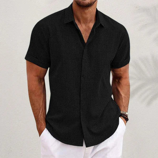 The Stowe Men's Linen Button Up Summer Shirt