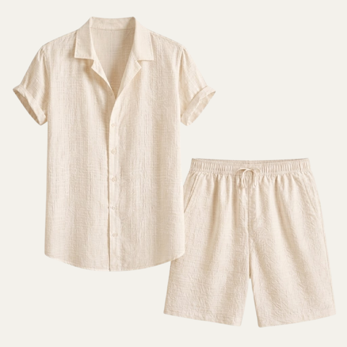 The Taranto Men’s Summer Beach Set – Shirt and Shorts