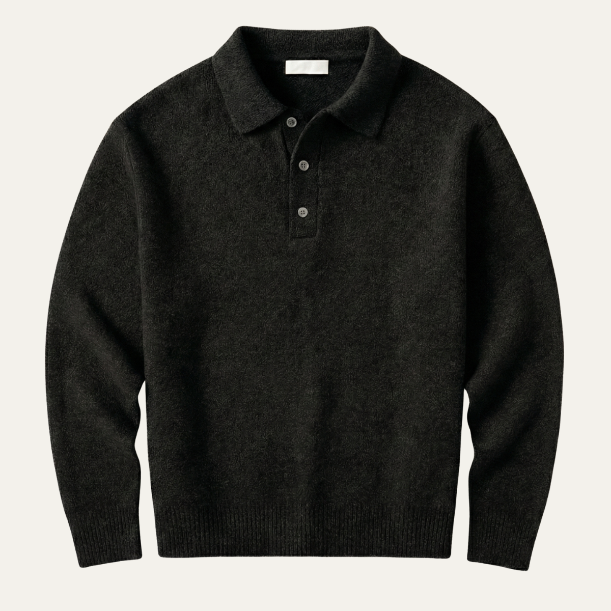 The Cedarfield Men's Trendy Soft Knit Polo Jumper