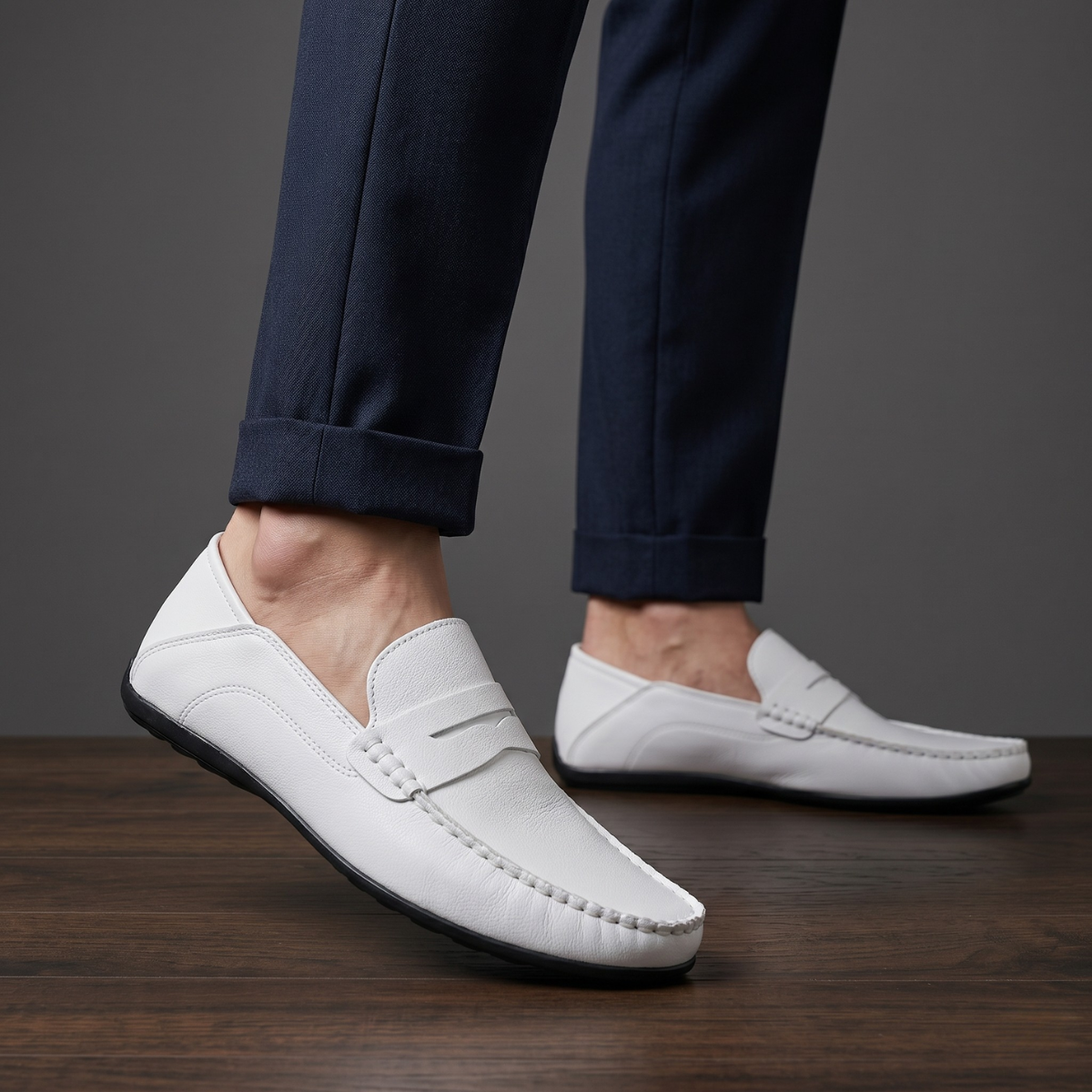 The Moltrasio Men’s Elegant Slip On Leather Loafers