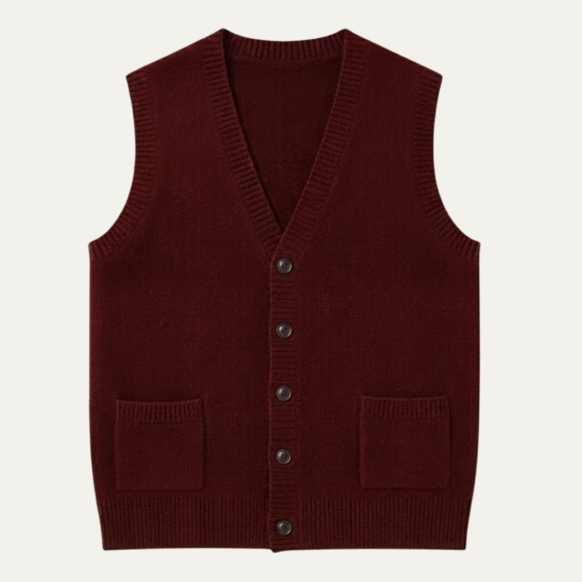 Men’s Smart Casual Button Front Knit Vest