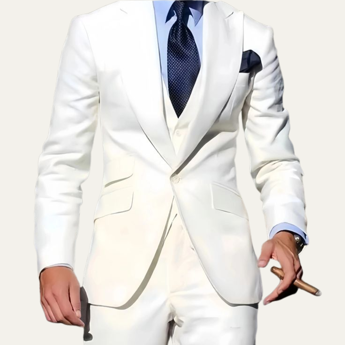 The Omegna Men’s 3 Piece Suit – Slim Fit Jacket Gilet Trousers