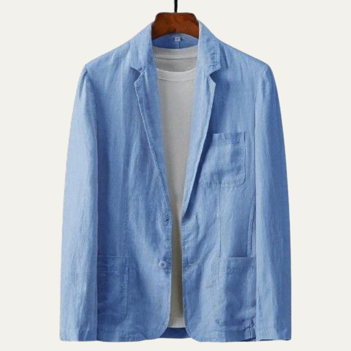 The Recco Men’s Single Breasted Summer Linen Blazer Jacket