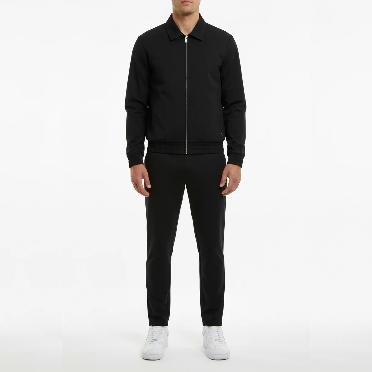 The Reno Men's Premium Tech Tracksuit Set - Black