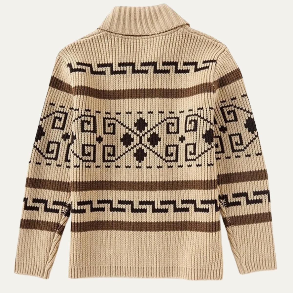 The Serravalle Men’s Button-Up Knit Cashmere Shawl Collar Cardigan