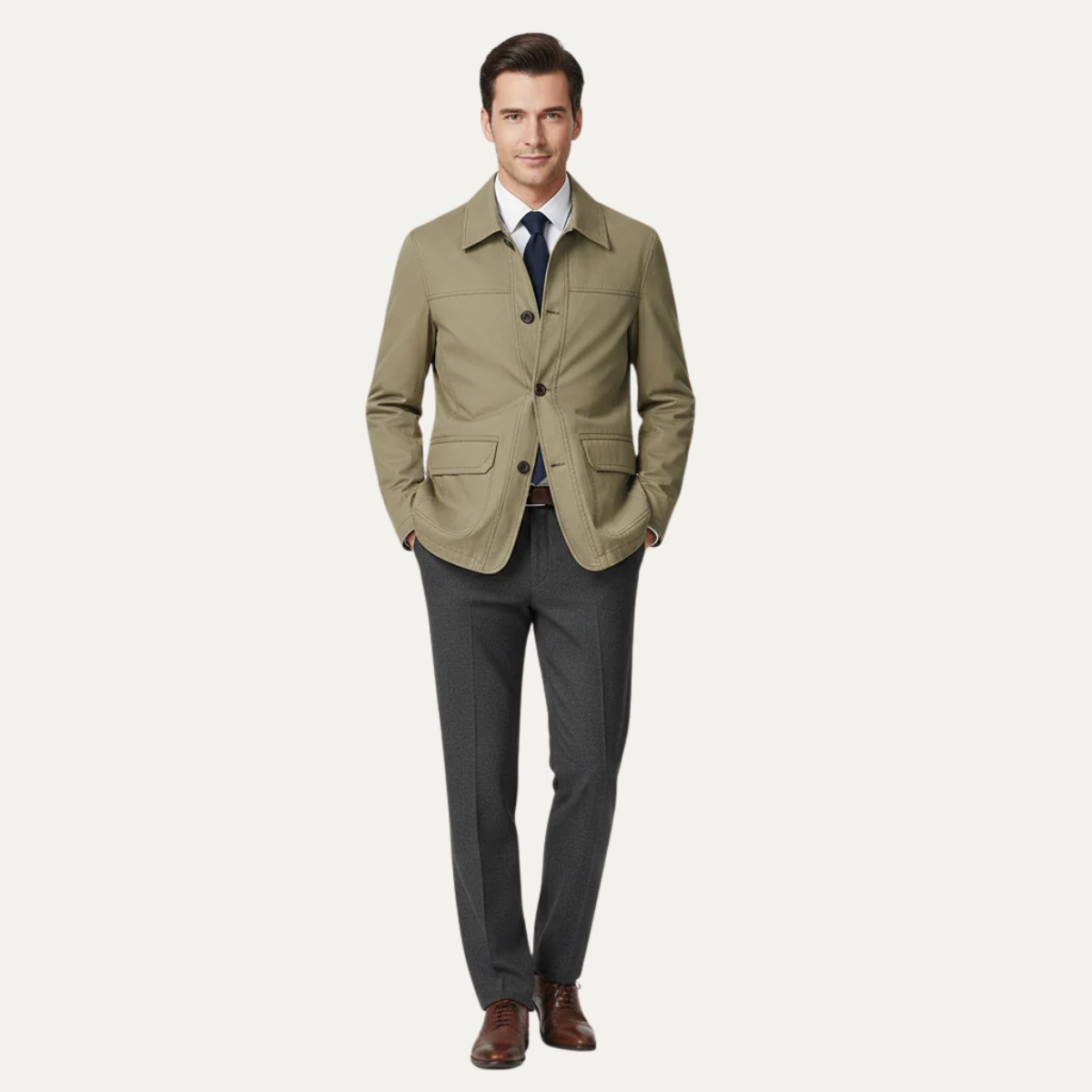 Men’s Lightweight Button Up Casual Jacket