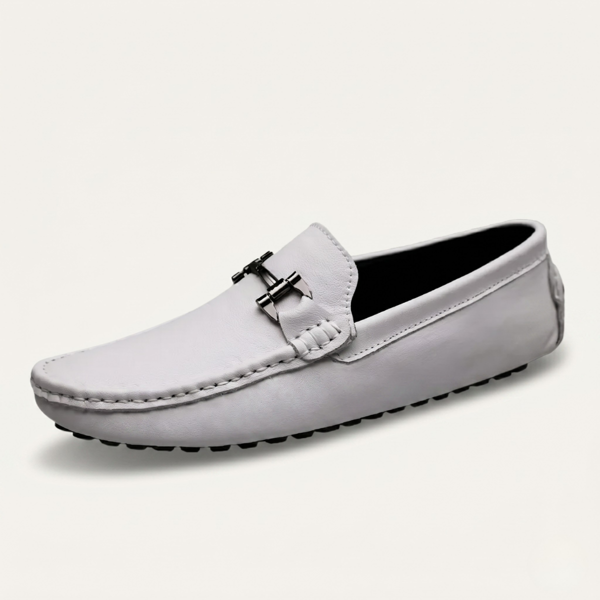 The Dover Men’s Leather Dress Loafers with Horsebit Detail
