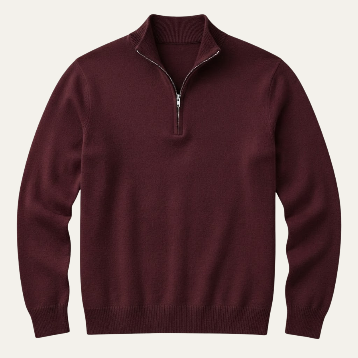 The Como Men's Quarter Zip Mock Neck Jumper
