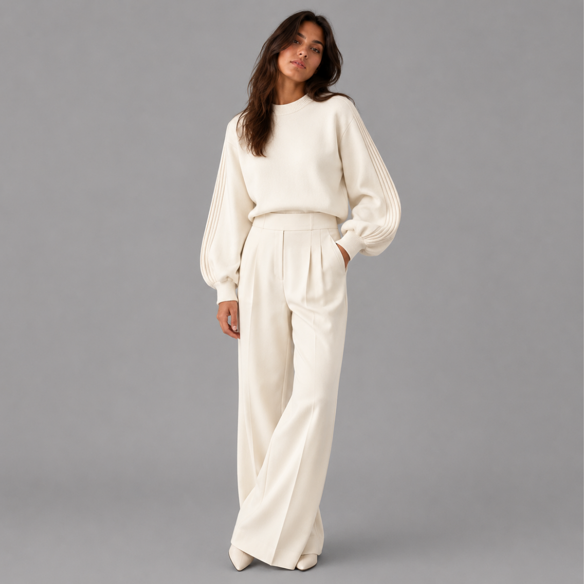 Women's Elegant Two Piece Knit Set