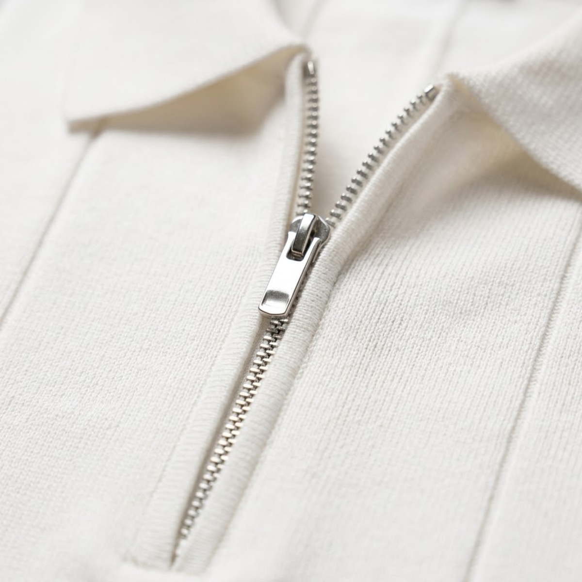 Men’s Knit Zip Polo Shirt