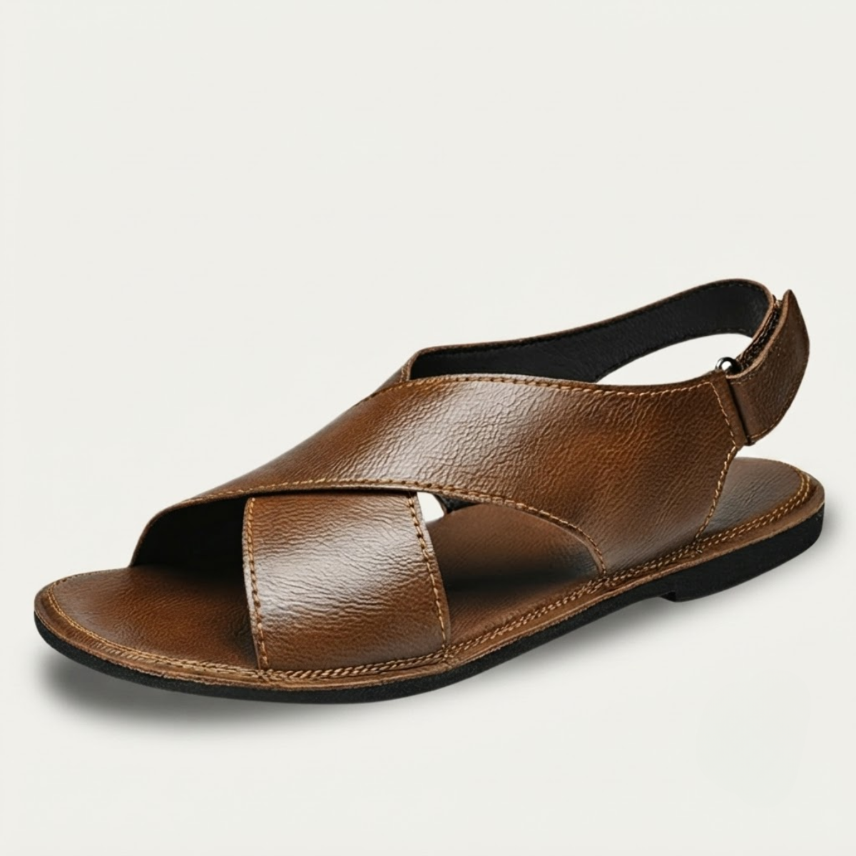 The Cannobio Men’s Slingback Open Toe Casual Leather Sandals