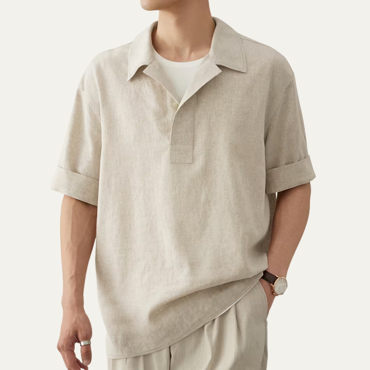 The Amalfi Men’s Breathable Short Sleeve Polo Shirt