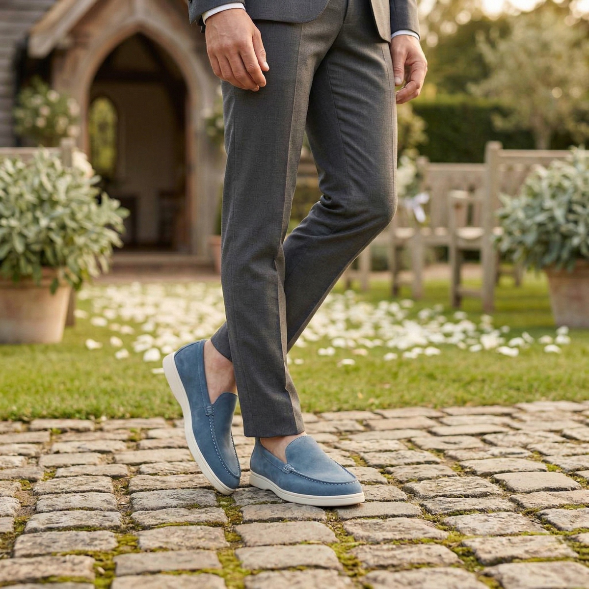 The Ashbourne Suede Loafers for Men