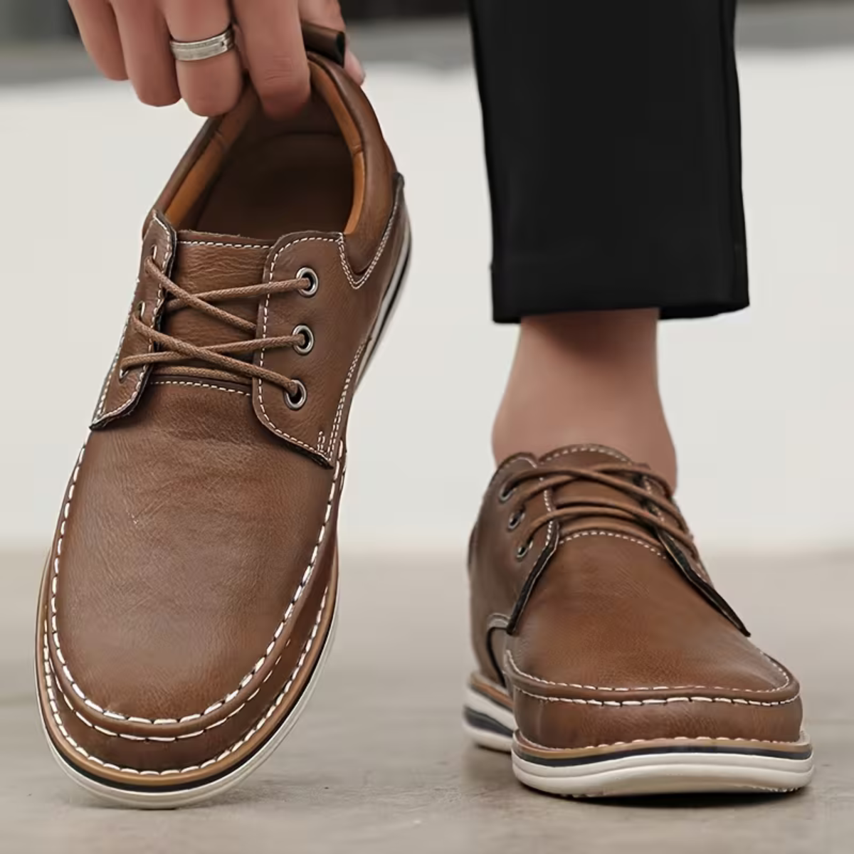 The Positano Men’s Semi Formal Lace Up Casual Shoes