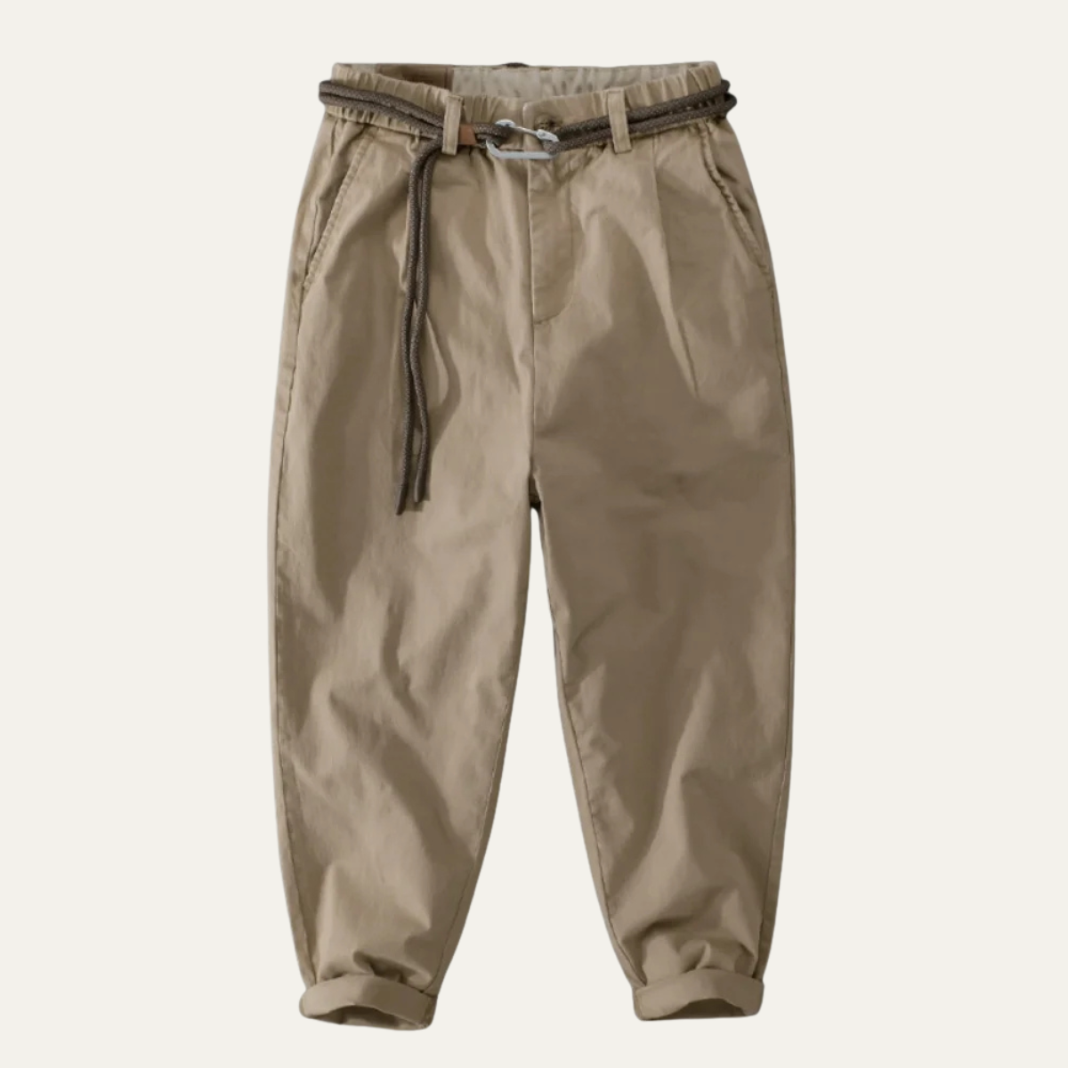 The Lincoln  Men’s Cotton Casual Trousers with Elastic Waist