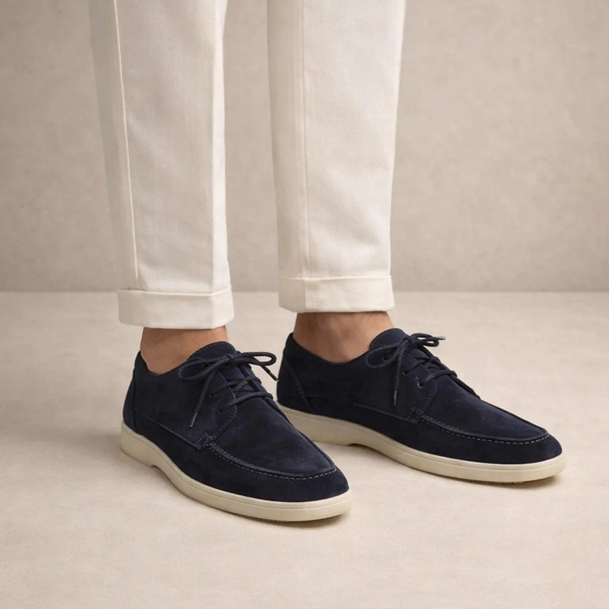The Bridgehampton Men's Lightweight Lace Up Suede Sneakers