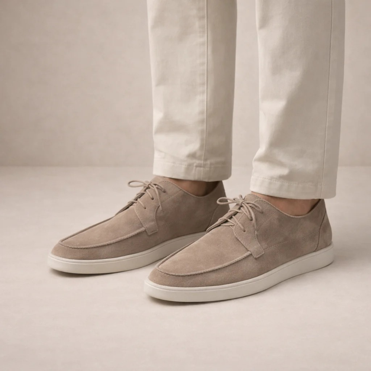 The Bridgehampton Men's Lightweight Lace Up Suede Sneakers