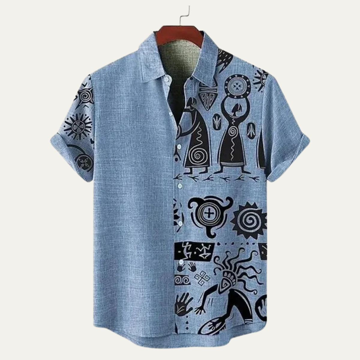 The Balmoral Men’s Patterned Vintage Cotton Linen Shirt
