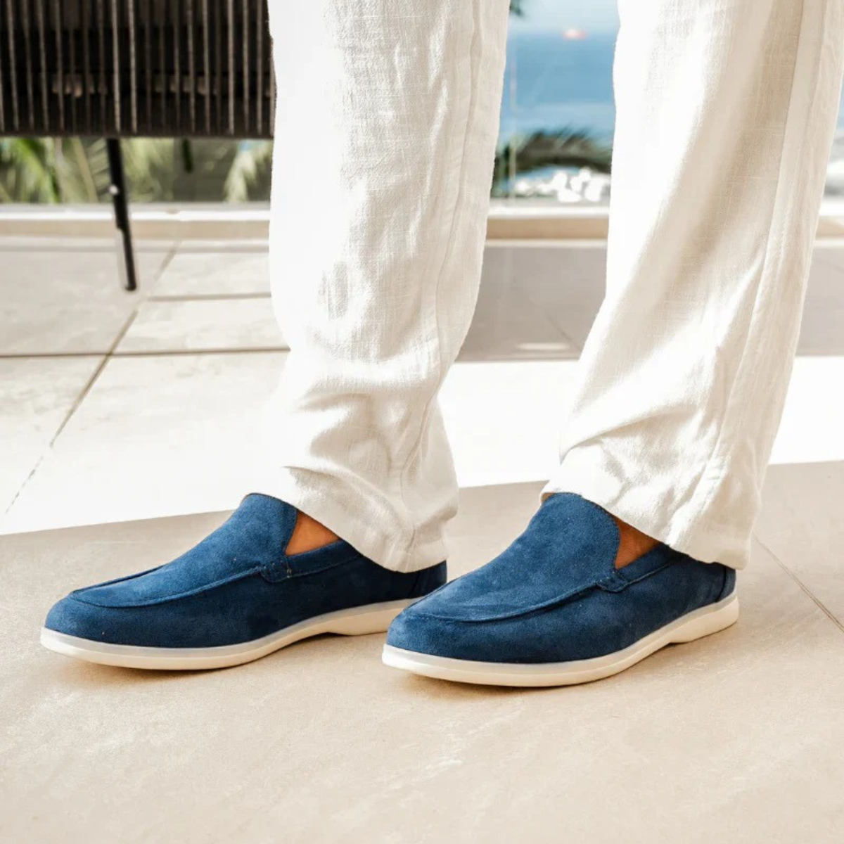 The Southampton Mens' Classic Slip On Suede Loafers